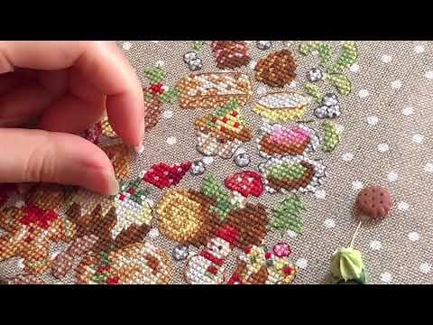 Flosstube Stitch With Me #34 Veronique Enginger クロスステッチ完成❣️