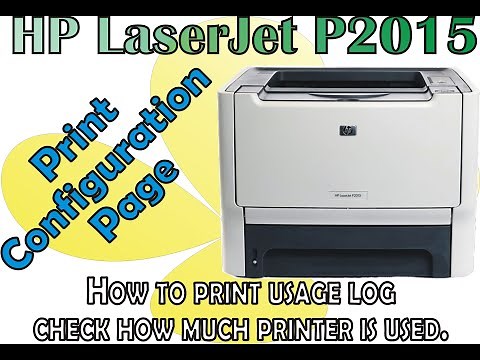 HP LaserJet P2015 Self Test & Configuration | #tutorial #hp #canon #printer #repair #diy #how #howto