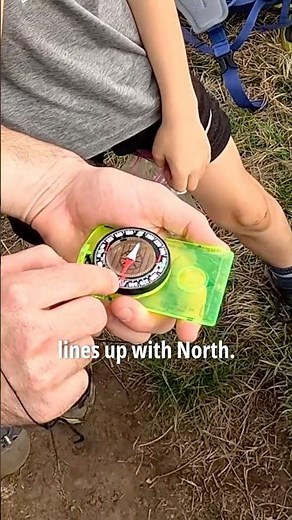 Teaching Kids How to Use a Compass 🧭 #orienteering
