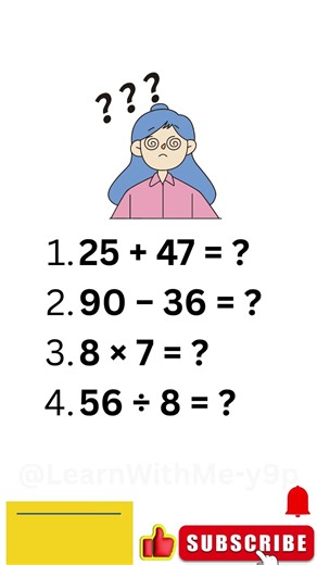Speed Math Test ⏱️ Can You Beat This? | Math Quiz | Quick Question |#maths #quiz #mathematics
