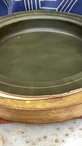 One of the last steps on our wet formed valet trays is trimming the excess from the rim of the tray. I’ve tried several methods and this seems to be the best one. For the best result it is recommended that this cut be made in two light passes. Trying to cut through all at once can definitely be done but the margin for error increases. After this stage all that remains is rounding the edge that I just cut and then dyeing and burnishing that same edge. This next batch of Valet Trays will be availa