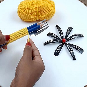 Embroidery Tutorial for Beginners - Embroidered Flower Hairpin | Dian Diy Tech