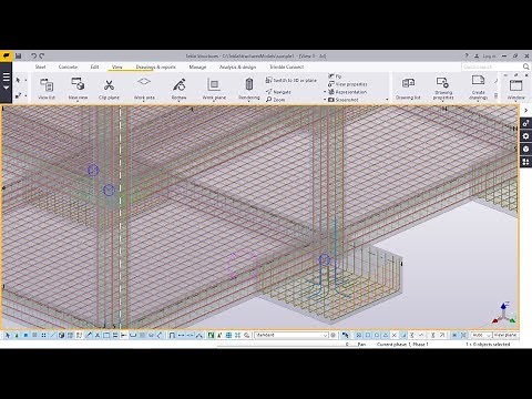 How to create Reinforced Concrete building | Tekla Structures 2017i part 2