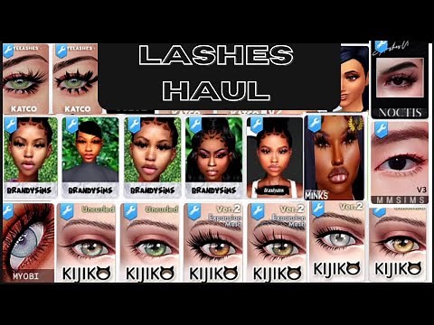 Lashes Haul | CC Folder || SIMS 4