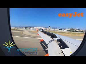 Airbus A319 | easyJet | Landing at Nice Cote d'Azur Airport [4K]