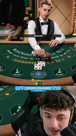 BLACKJACK🤑 Lien du jeu en bio 🍀🎁 #Casino #Blackjack #Bigwin #Win #Crazy #Viral