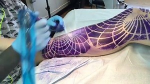 Spacey hyperloops by Dillon Forte Tattoo owner of Sri Yantra Tattoo in San Francisco, CA @dillonforte @sriyantratattoo ⚛ #TATTOODO | Tattoodo