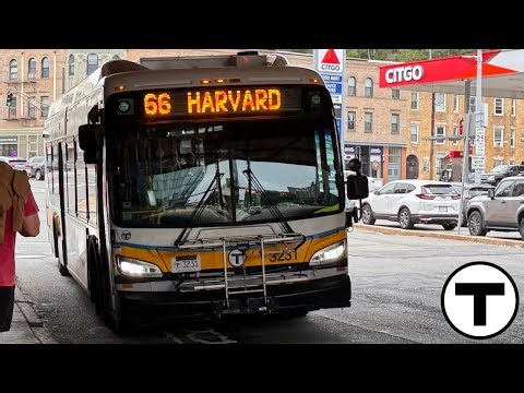 Boston MBTA 2023 New Flyer XDE40 #3231 on Route 66 to Harvard