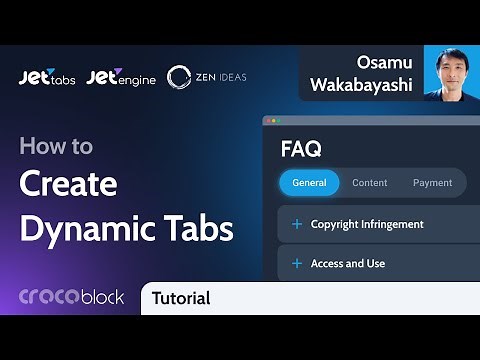 How to Create Elementor Dynamic FAQ with Crocoblock Plugins | JetEngine & JetTabs