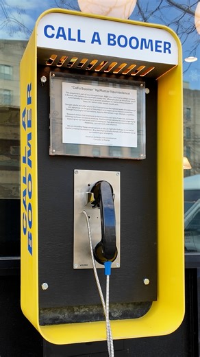 College students can ‘call a boomer’ from a new phone booth on Comm. Ave. Here’s the idea behind it. - The Boston Globe