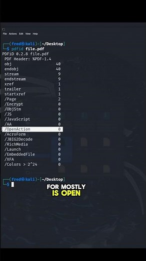 How to find malware in a PDF