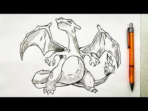 How to Draw Charizard Step by Step / Drawing Pokemon / Easy Drawing Tutorials