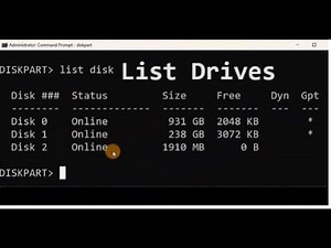 how to list drives in cmd