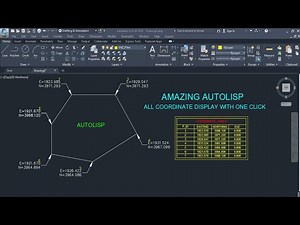 how to display coordinate with AutoLisp. how to import coordinate in excel.