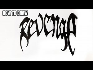 How To Draw XXXTentacion Revenge Logo easy