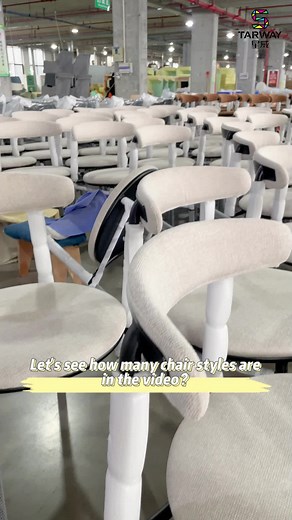Let's see how many chair styles are in the video？ #chair #diningchair #chairfactory