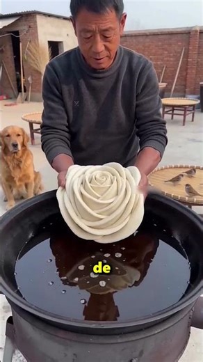 This Grandad Put the Flower in Boiling Oil 😱