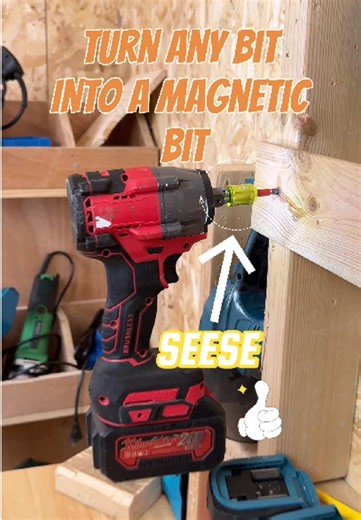 Small tool. Big difference. Magnetize or demagnetize your screwdriver anytime, anywhere.#diy #tooltok #magnetic #repair #tool
