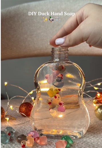 DIY Duck Hand Soap ✨🦆🫧 Bring a little happiness to your hand washing routine DIY duck hand soap, rubber duck soap, hand soap refill, unique gift idea, hand soap ideas, fun home decor #diysoap #handmadesoap #handsoaps #soapmaking #rubberduck