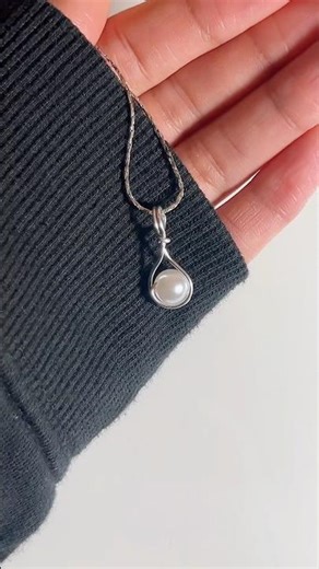 Pearl necklace tutorial for beginners #necklace #tutorial #easy