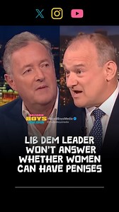 Lib Dem leader won’t answer whether women can have penises #piersmorgan #trans #debate #hazardboys #womensrights | Hazardboysmedia