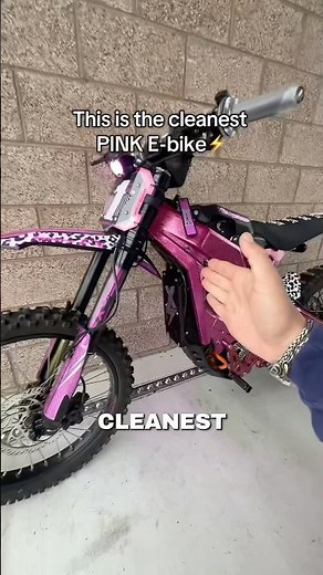 THE CLEANEST PINK E-BIKE?!🤔 #ebike #pink #eride #emoto #eridepro #electric #surron #talaria