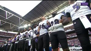 1M views · 23K reactions | Ravens and Jaguars players come together in a display of unity before kickoff in London. | NFL Network | Facebook