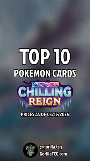 Top 10 SWSH Chilling Reign Pokemon cards #pokemon