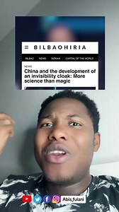 385K views · 12K reactions | Sabon technology me Layar Bata “invisibility cloak” wanda qasar China ta fitar…. #abis_fulani #kano #hausa #nigeria | Abis fulani | Facebook