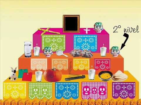 Altar día de muertos 7 niveles