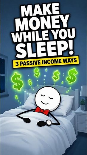 3 Real Ways to Make Passive Income While You Sleep 💰 #animation