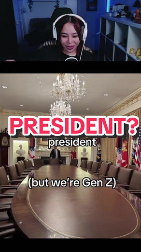Pretend we're the president but we are #genz #zendeereacts | what is gen z