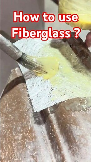 How to use fiberglass for repair ? #shorts #tricks