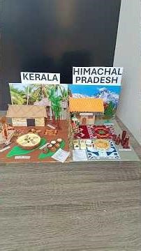 School Project showing Cultures of Kerala and Himachal Pradesh | Sparky Designs | #shorts