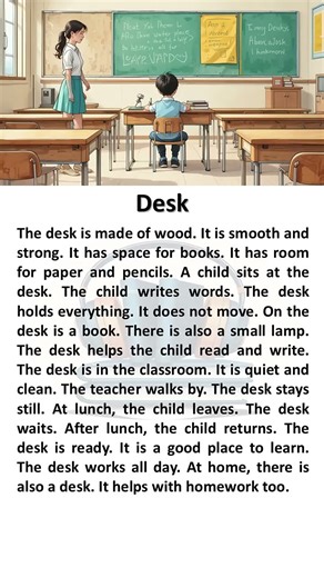 Desk #englishpractice #englishlearning #english #story #shorts