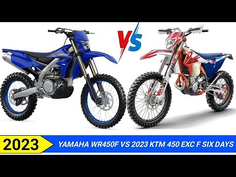 2023 YAMAHA WR450F VS 2023 KTM 450 EXC-F SIX DAYS