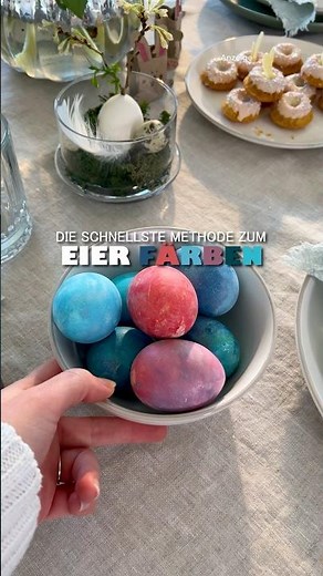 Eier Färben super schnell 💜🧡💚❤️