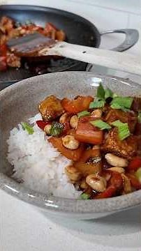 Kung Pao Tofu Stir Fry 🍚🌶️🤤