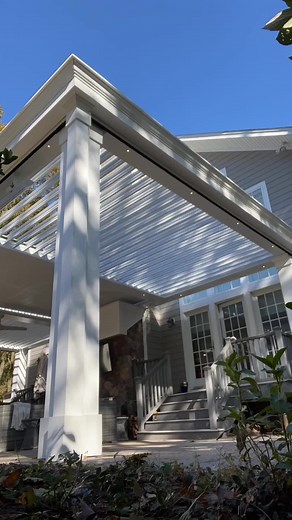 Motorized Pergola with Effortless Functionality