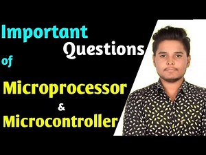 Microprocessor and microcontroller important questions // EC - 5th Semester