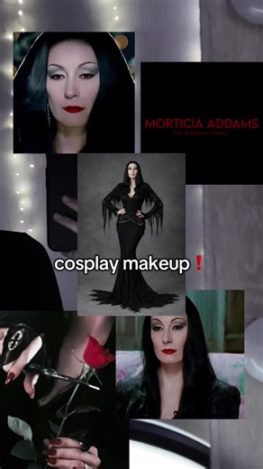 Stunning Morticia Addams Cosplay Makeup Tutorial