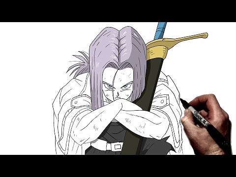How To Draw Future Trunks | Step By Step | Dragon Ball