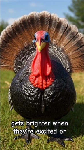 Turkey Fun Facts for Kids! 🦃 How They Strut, Fan Tails & Change Color #youtubeshorts
