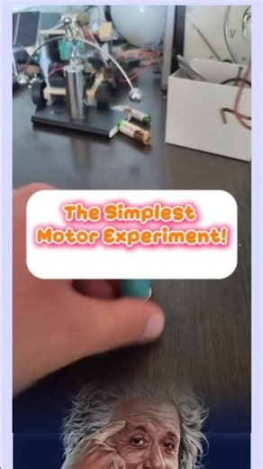 The Simplest Motor Experiment! #physics #alberteinstein #shorts