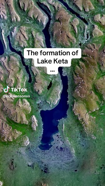 The formation of Lake Keta and the other lakes of Siberia’s Putorana Plateau. The Putorana Plateau was formed around 250 million years ago when a mass of magma spread across the land, depositing a thick layer of basalt. During the last Ice Age, glaciers widened existing tectonic fractures in the basalt and carved deep, narrow valleys. These valleys eventually filled with water, creating fjord-like ribbon lakes throughout the region. #geology #map #maps
