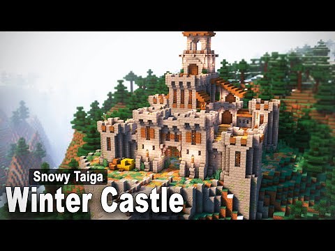 Minecraft: How to build a Medieval Winter Castle | Tutorial