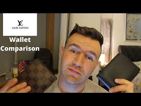 Louis Vuitton Leather vs Canvas wallet comparison