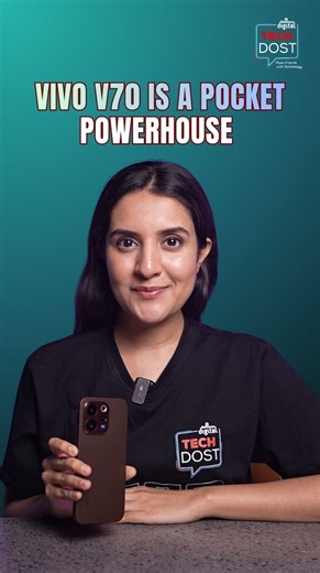 Compact in size. Cinematic in output. The new Vivo V70 series brings 4K 60FPS recording, 50MP ZEISS night telephoto, and powerful Snapdragon performance into a sleek metal frame. Watch Tech-Dost explain why this one feels flagship in every sense. [Tech Dost, Vivo V70Series, Reliance Digital, Technology, NPI, Features, New Phone, 4K 60FPS] | Reliance Digital