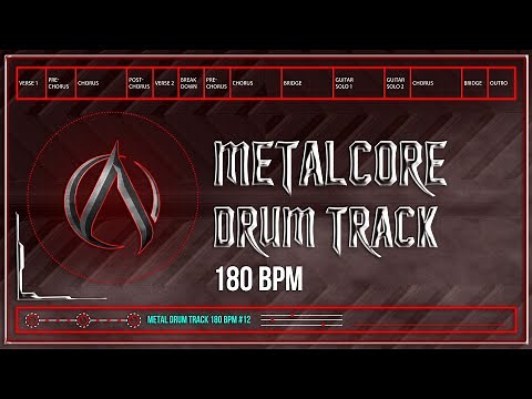 Metalcore Drum Track 180 BPM | Preset 3.0 (HQ,HD)