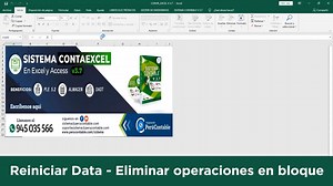 📌Videotutorial de Reiniciar Data. En este video explicaremos sobre el correcto proceso para poder Reiniciar la data de una base de datos o eliminar las operaciones en bloque o de manera individual. #sistemacontaexcel =========================== 𝗦𝗜𝗦𝗧𝗘𝗠𝗔 𝗖𝗢𝗡𝗧𝗔𝗘𝗫𝗖𝗘𝗟 𝗩𝟯.𝟴 - 𝗣𝗟𝗘 𝟱.𝟮.𝟬.𝟯 - 𝗠𝘂𝗹𝘁𝗶𝗲𝗺𝗽𝗿𝗲𝘀𝗮 𝗶𝗹𝗶𝗺𝗶𝘁𝗮𝗱𝗼 🌟 𝑬𝑳 𝑺𝑰𝑺𝑻𝑬𝑴𝑨 𝑴𝑨𝑺 𝑭𝑨𝑪𝑰𝑳 𝒀 𝑬𝑪𝑶𝑵𝑶𝑴𝑰𝑪𝑶 𝑫𝑬𝑳 𝑴𝑬𝑹𝑪𝑨𝑫𝑶 🌟 🇵🇪 𝐇𝐄𝐂𝐇𝐎 𝐏𝐎𝐑 𝐏𝐄𝐑𝐔𝐀𝐍𝐎𝐒 𝐂𝐎𝐌𝐎 𝐓𝐔 �